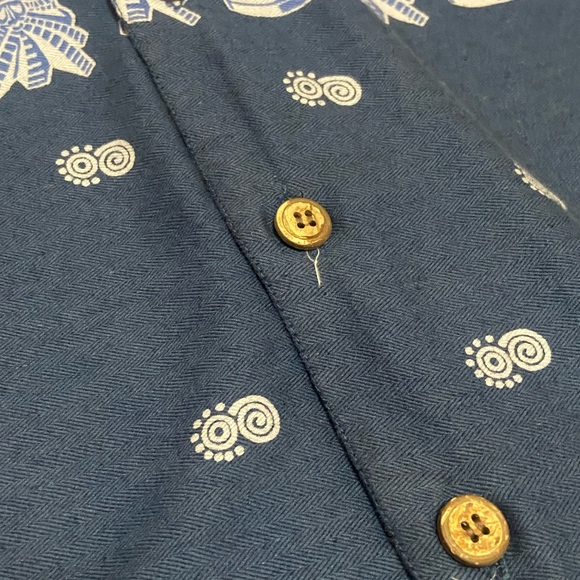 Colo Wear Hawaiian Tiki Button Up Shirt Large - Picture 4 of 8